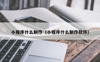 太康小程序什么制作（小程序什么制作软件）